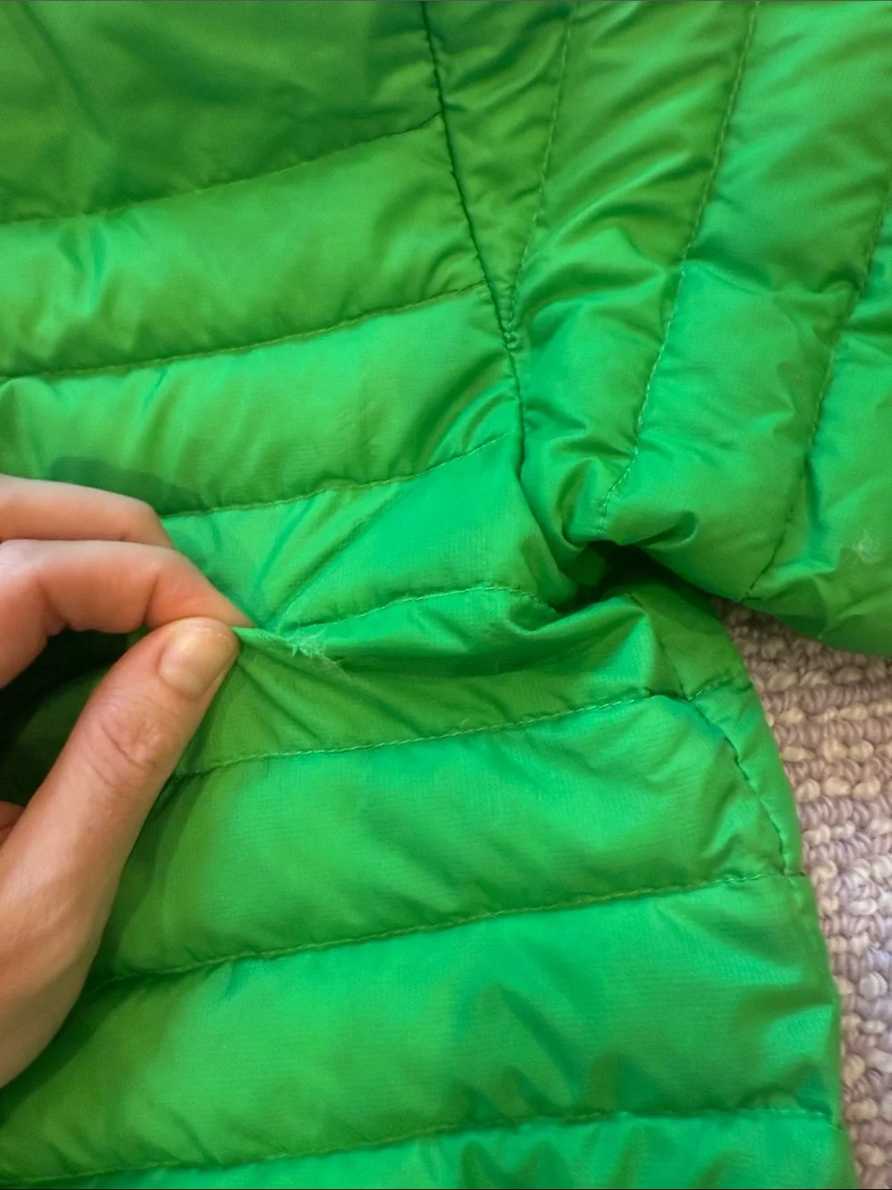 Patagonia Green Quilted Puff Jacket